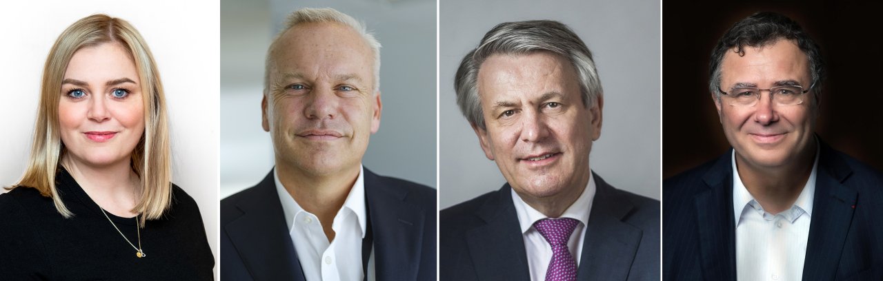 Tina Bru, Anders Opedal, Ben van Beurden, Patrick Pouyanné